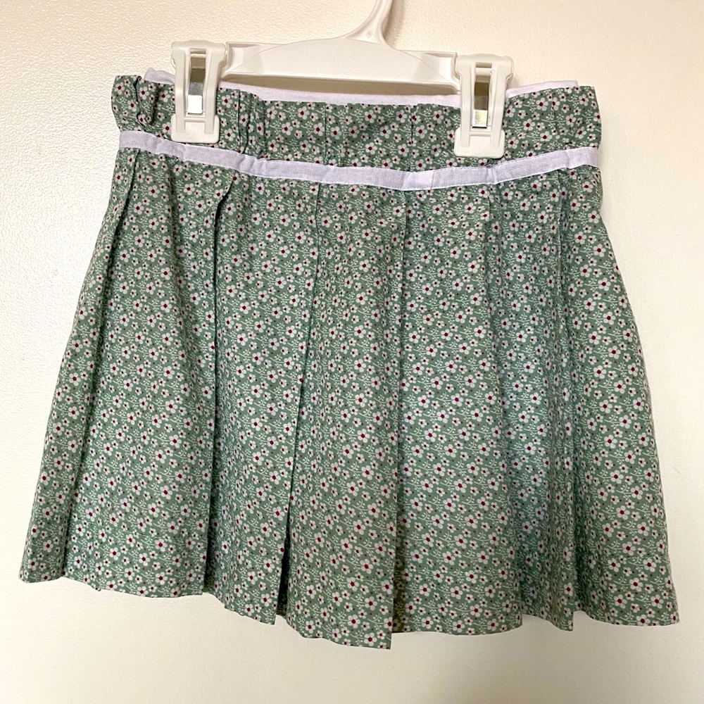 Le Nouveau Né Cotton Floral Pleated Skirt Size 6